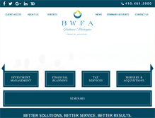 Tablet Screenshot of bwfa.com